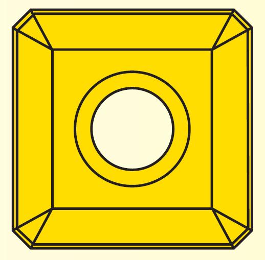 SEET 1204AFSN ;M9325 frézovací destička s upínáním šroubkem